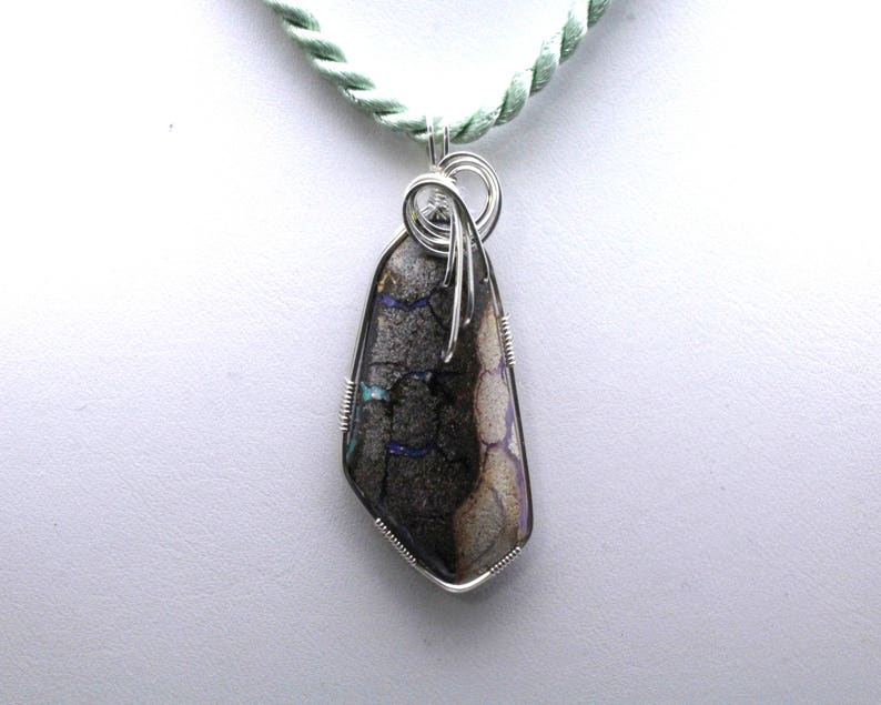Listing 591464379 Matrix Opal Pendant
