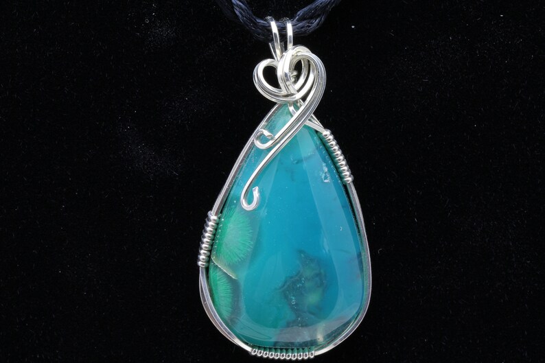 Listing 623283132 Chrysocolla Pendant