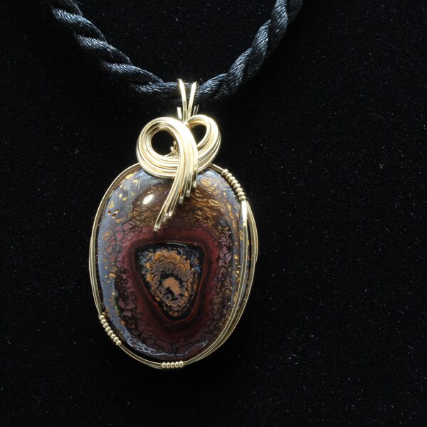 Yowah Nut Opal Pendant. Listing 589152303