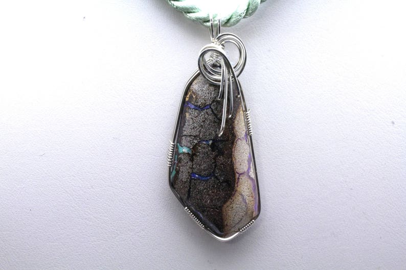 Listing 591464379 Matrix Opal Pendant