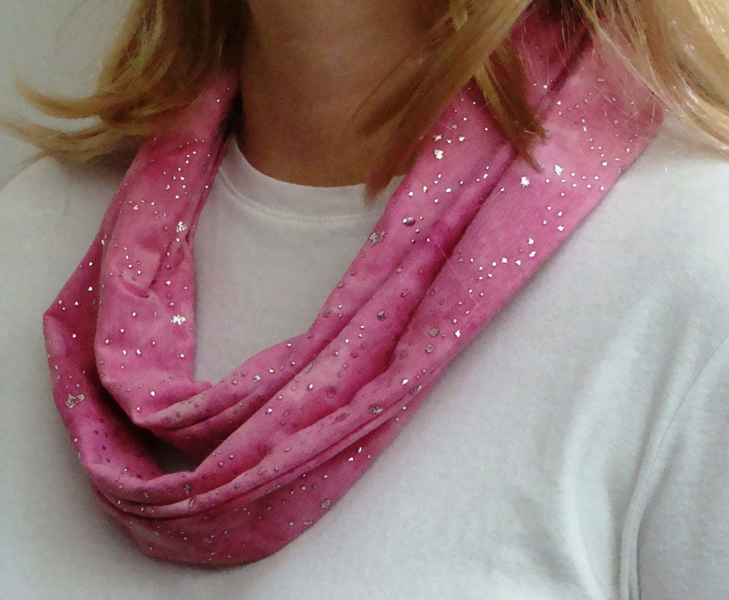 Écharpe Tube (Loop) Léger En Coton - 4 Couleurs (Gris, Blanc, Rose, Noir) - Neuf Sans Étiquettes
