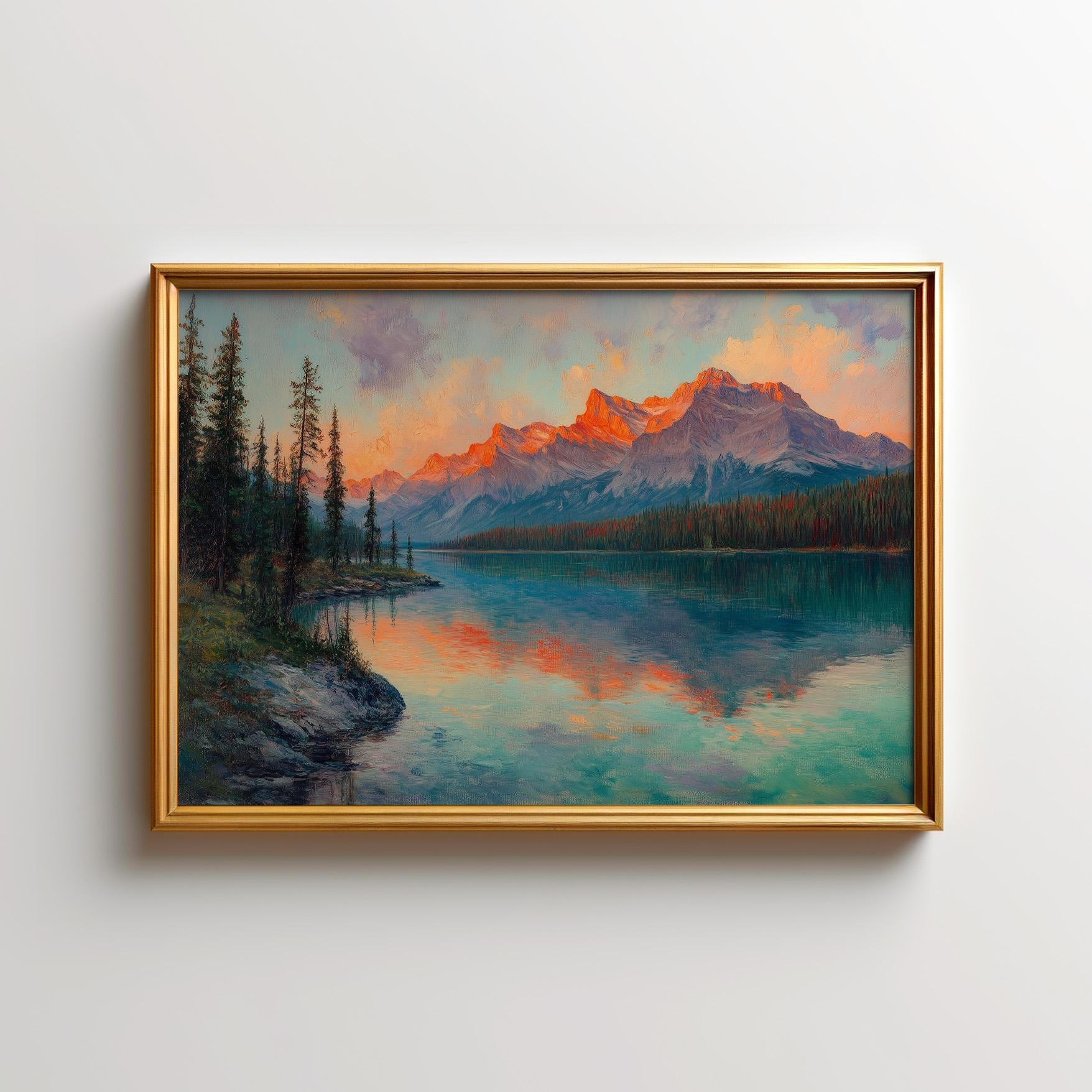 Lake Louise Painting - Etsy