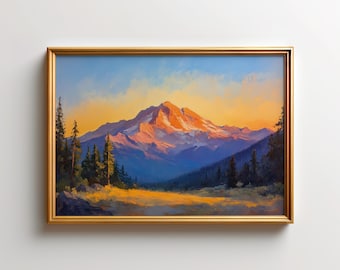 Lassen Volcanic National Park Print, Mount Lassen Sunset Art, California Landscape Wall Decor, Alpine Meadow Nature Decor