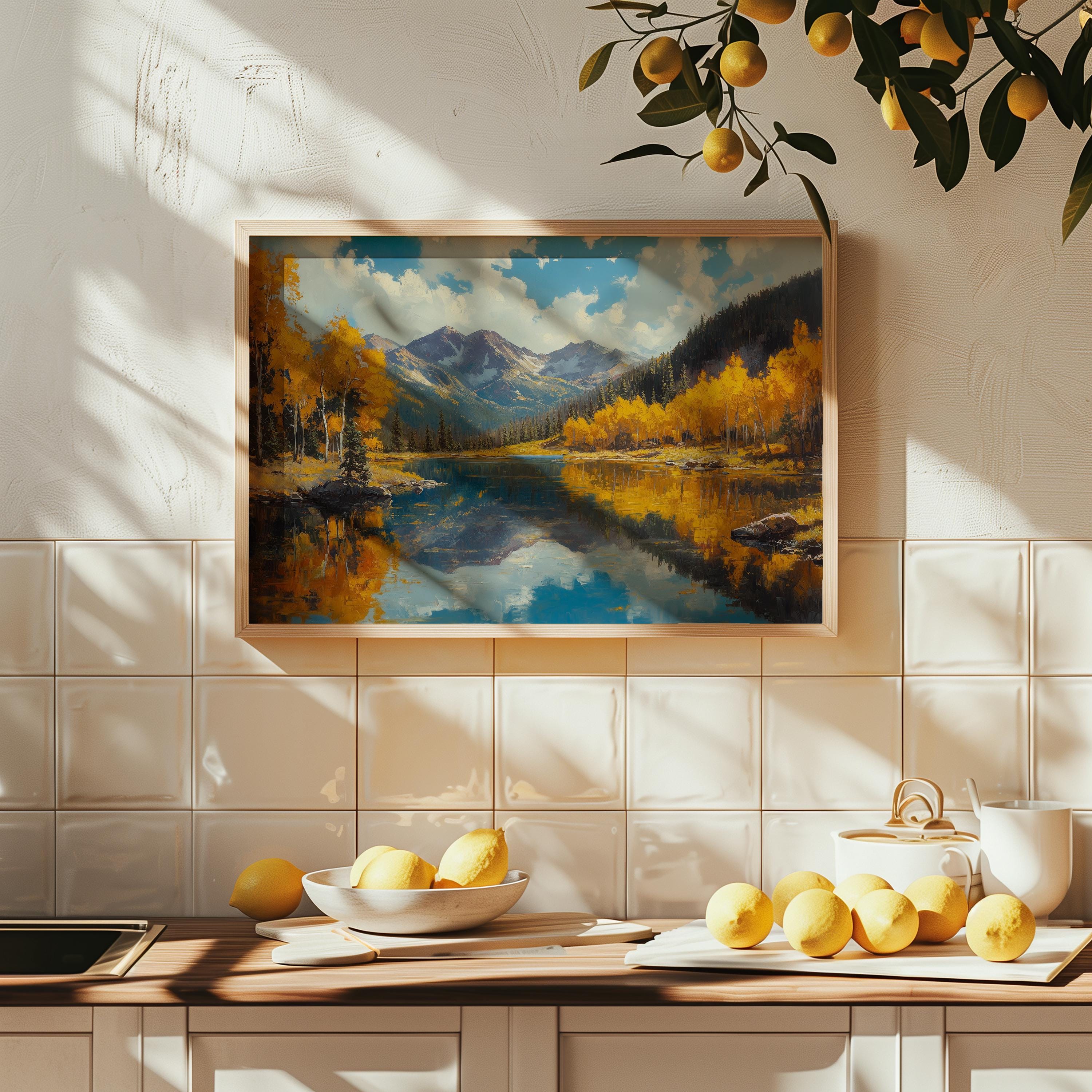 Pike San Isabel Painting, Mount Elbert Colorado Wall Art, Colorado  Landscape Cottage Decor, Pike San Isabel National Forest Art Print, image size:3000x3000