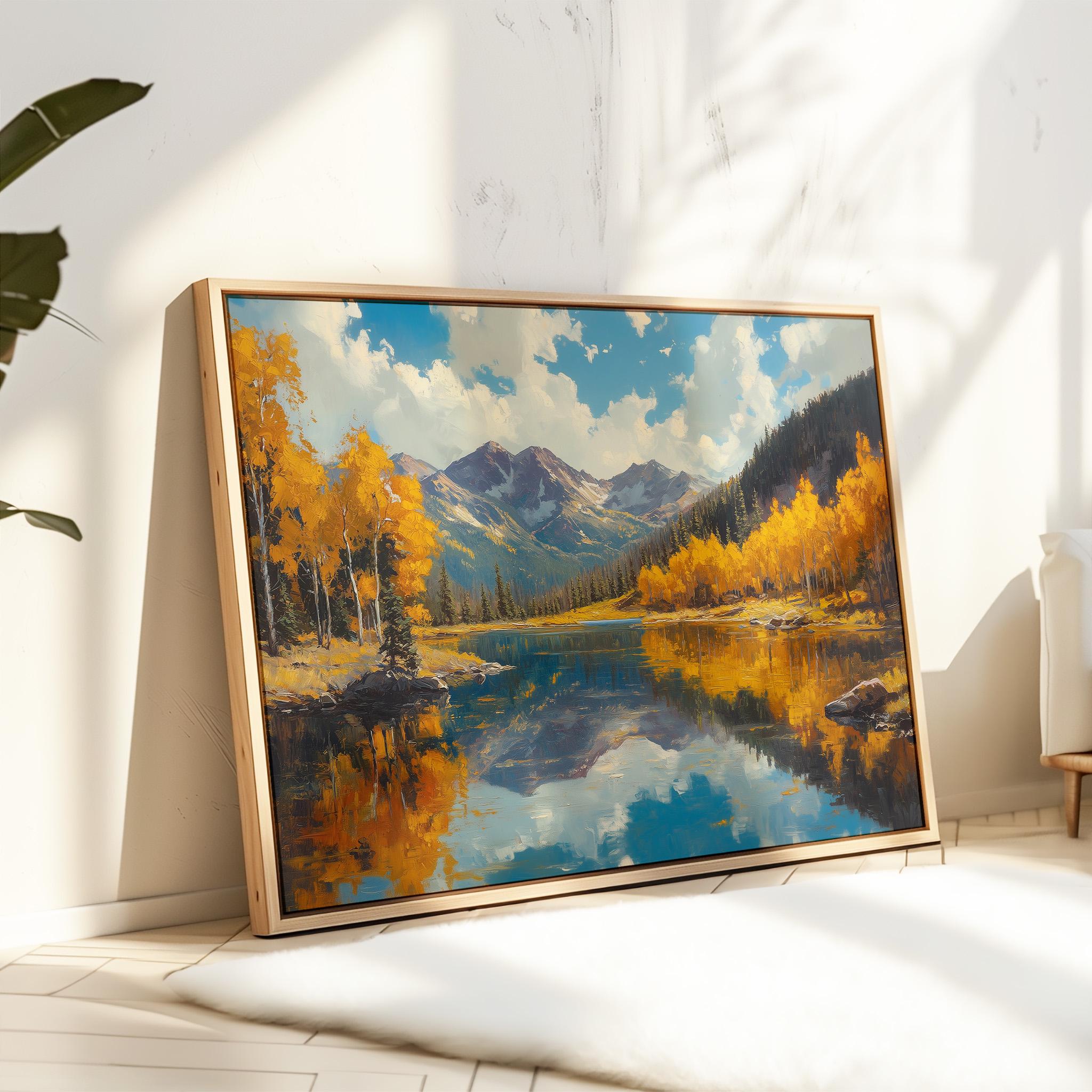 Pike San Isabel Painting, Mount Elbert Colorado Wall Art, Colorado  Landscape Cottage Decor, Pike San Isabel National Forest Art Print, image size:2048x2048