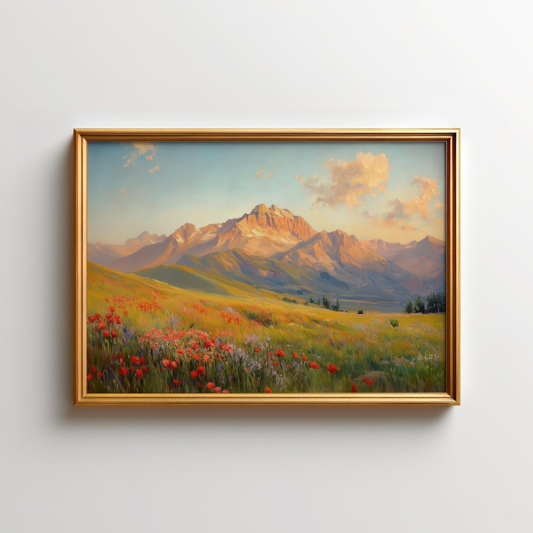 Rocky Mountain Wildflower Art Print, Colorado Landscape Wall Art Decor ...
