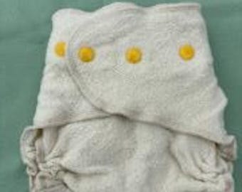 Loveybums Large Natural Wool Crepe Diaper Cover Fit 18-30 lbs .