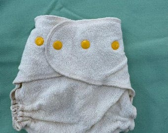 Loveybums Large Natural Wool Crepe Diaper Cover Fit 18-30 lbs .