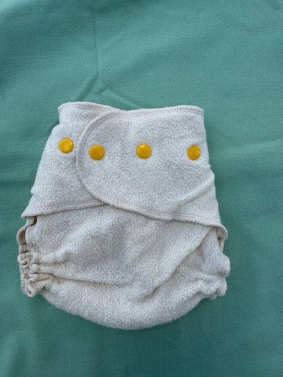 Loveybums Large Natural Wool Crepe Diaper Cover Fit 18-30 lbs .