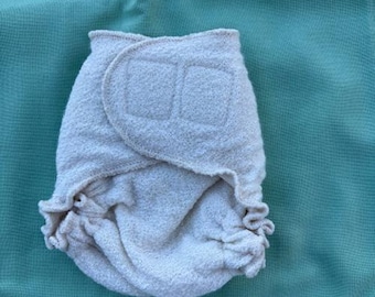 Loveybums NB/SM Natural Wool Crepe Fit 12 lbs.