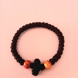 Komboskini de cuerda de oración ortodoxa griega de 33 nudos