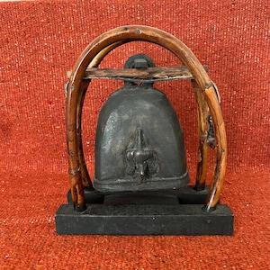 Antique Elephant Bell, Thai Tribal Bronze, Good luck home decor