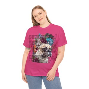 Elegant French Bulldog with Floral Surround – Digital Download PNG for Dog Moms & Craft Lovers