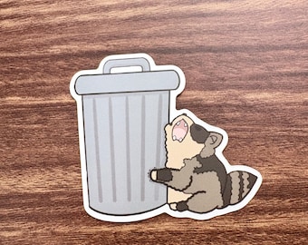Scremen Trash Panda sterben Schnitt Aufkleber