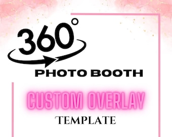 Custom 360 Photo Booth Overlay, Any Occassion 360 Overlay, Photo Booth Overlay for Any Events, Fully Customizable