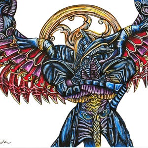 Final Fantasy X Bahamut A5/A4 Art Print