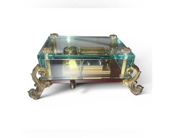 Vintage "ROMANCE" San Francisco Music Box Co. Reuge Swiss Made Keepsake Gift