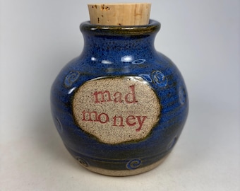 Handmade, Stoneware, Bottle, Money jar, Pottery Bottle,