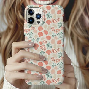 Vintage Summer Seashells Phone Case Ocean Cell Phone Case Coastal Aesthetic Summer Phone Cover Beach iPhone 16 15 14 13 12 11 Pro magsafe