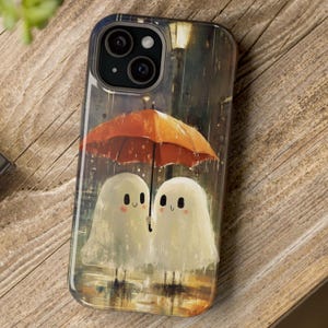 Cute Ghost iphone case,Aesthetic Halloween Ghost Phone Case, Cute Ghost fit for iPhone 16 15 14 13 12 11 pro magsafe artistic halloween case