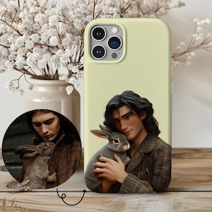 Custom Portrait Pixar Pet and Owner iPhone 16 15 14 13 12 11 Custom personal portrait from photo      Cartoon photo pixar style portrait
