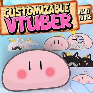 Customizable VTuber Model - Fully Rigged Live2D Avatar / Ready to use on Stream Twitch/YouTube/Kick - Cat / Bunny / Bear and More!