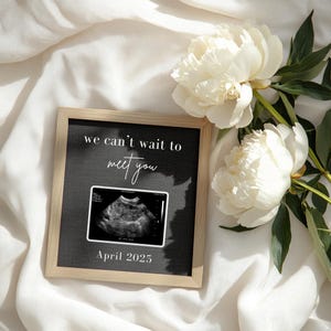 Digital Pregnancy Announcement Pregnancy Reveal Social Media Gender Neutral Facebook Instagram Boho
