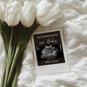 Digitale Schwangerschaftsverkündung, Schwangerschaft Ankündigung, Wir Bekommen ein Baby, Personalisiert Schwangerschaft Bekanntgabe