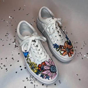国内配送 VANS OLD SKOOL ORANGE /FLOWER Orange Poppy Flower Spring Floral - Black/black Old Skool