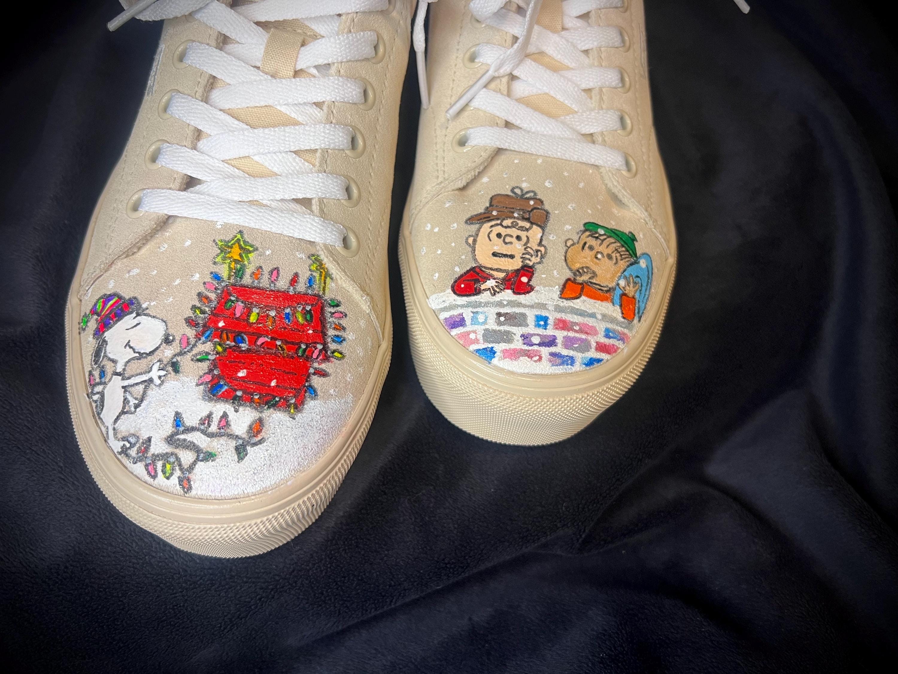 Snoopy Vans Shoes - Etsy