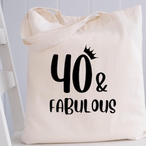 40th Birthday 1985 Tote Bag 40th Birthday Gifts 40th Birthday Party Bulk Gifts Birthday Tote Bag Retro Shoulder Bag Custom Birthday Gifts