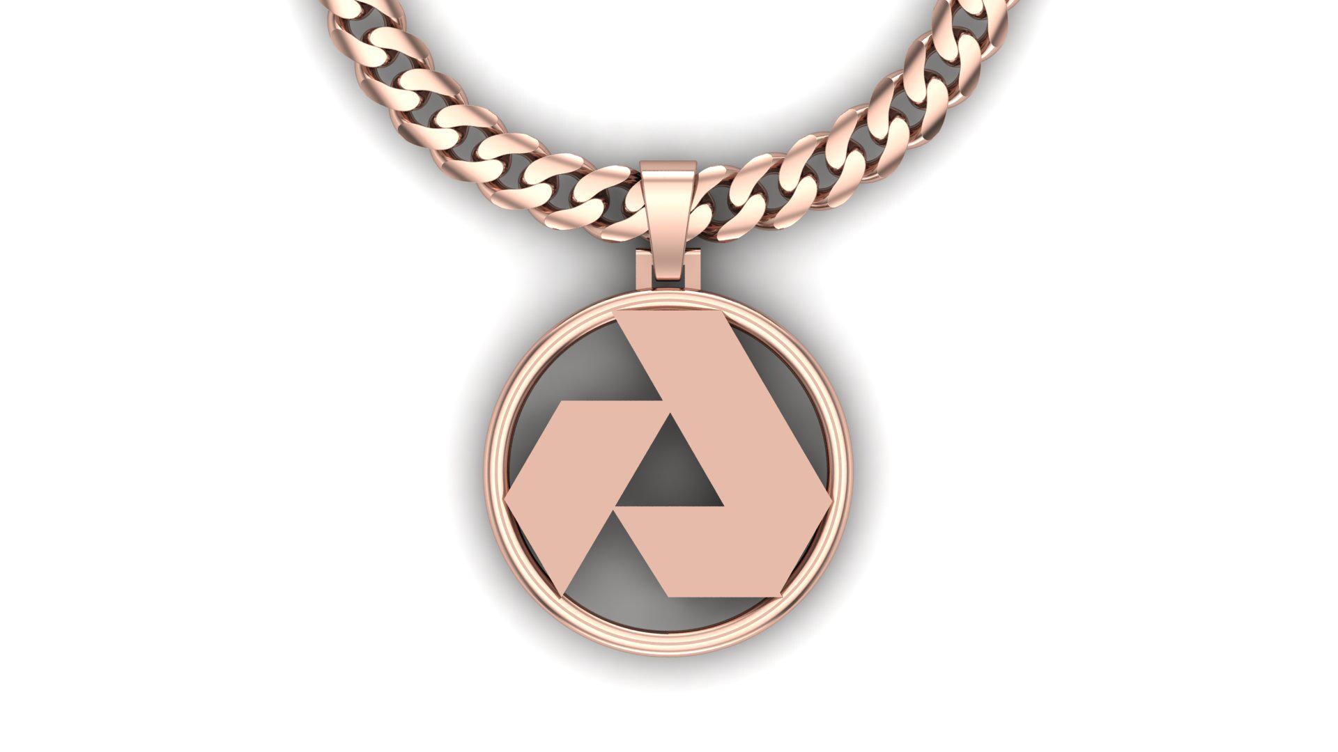 Akash Network Akt Pendant *10k/14k/18k White, Yellow, Rose, Green Gold, Gold Plated & Silver* Cryptocurrency Crypto Defi Web3 Charm Necklace