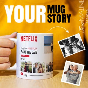 Netflix Mug, Netflix Cup, Mug for Friends, Netflix Addicts, Personalized Mug, Custom Mug, Mug for Couples, Netflix Lover