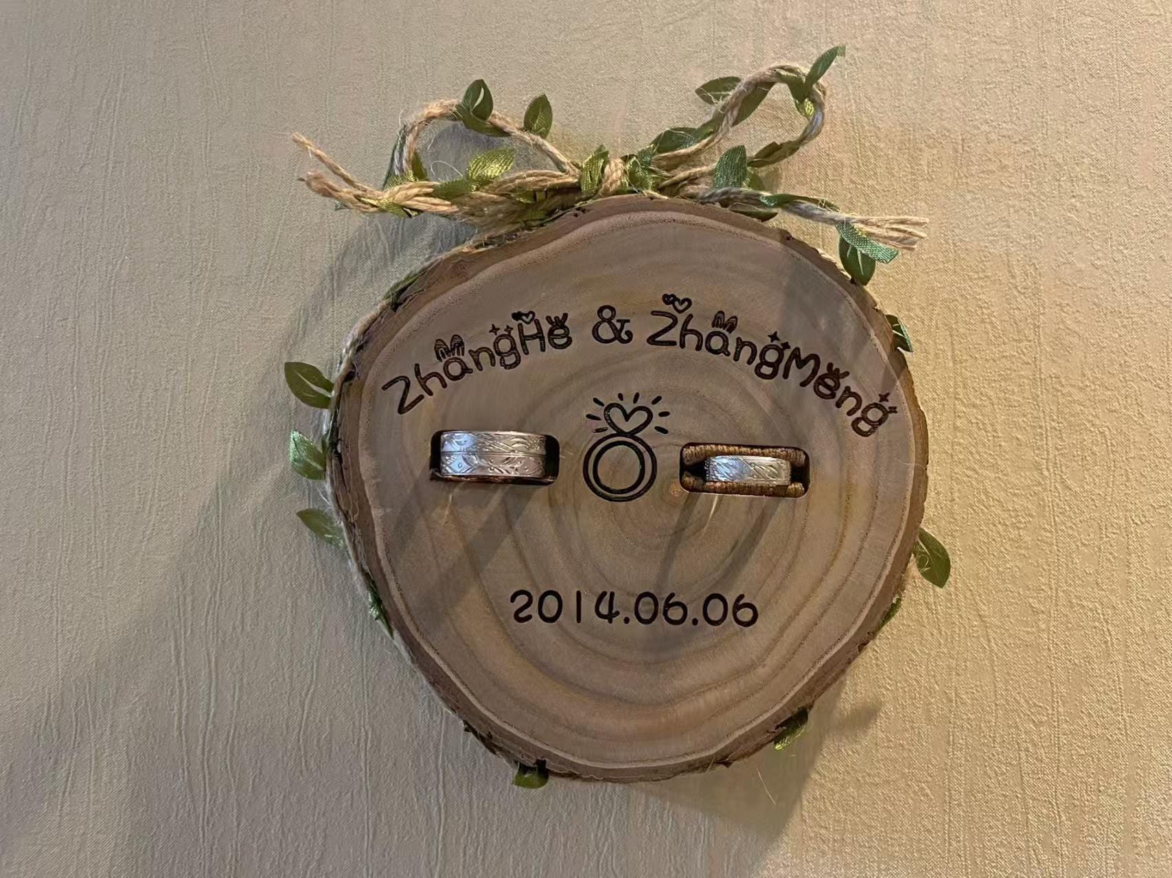 Custom Dinner Rings Laser Engrave Wood Ring Dishes, Wedding Gift, Custom Ring Dishes - Etsy