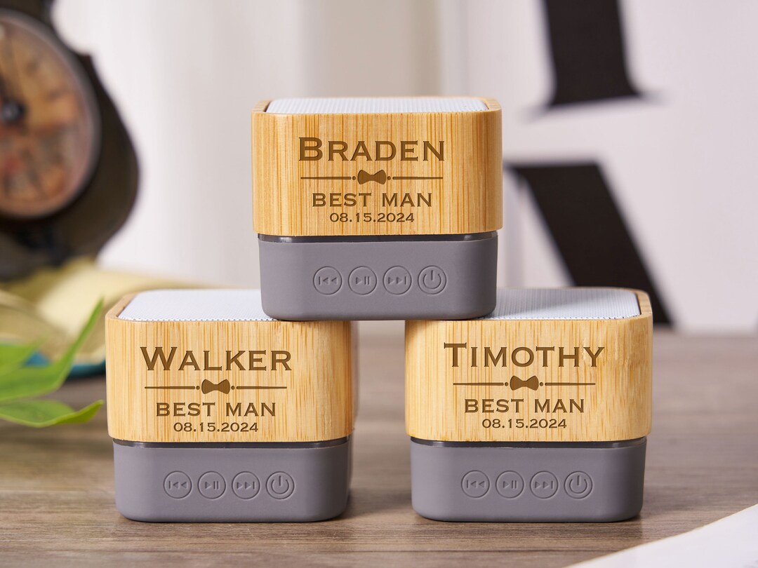 Custom Bluetooth Speaker,personalized Bluetooth Speaker for Groomsmen ...