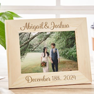 Engraved Photo Frame, 4x6 5x7 Picture Frame, Personalized Gift, Picture frame,Wedding Photo Frame,Family Personalized Photo Frame,Home Decor