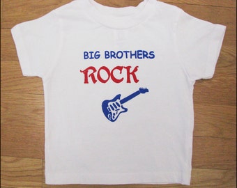 Big Brothers Rock toddler or baby tshirt