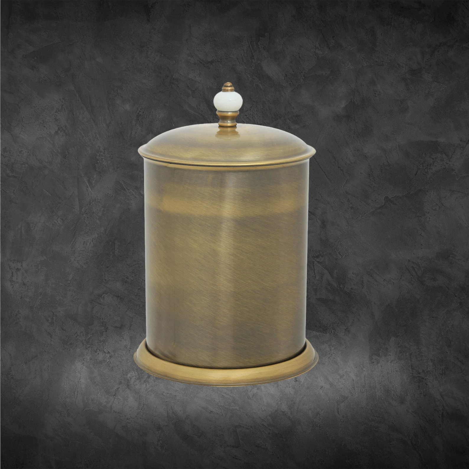 Antique Brass Trash Can, Luxury Trash Bin, for Bathroom Kitchen and ...