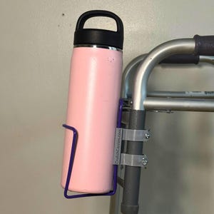 Handmade Aluminum Walker Drink Holder – Universal Fit, USA Made