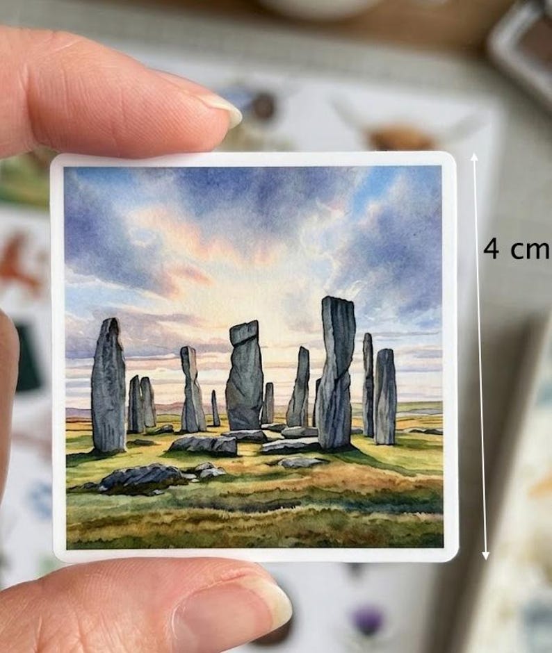Sheets of Ireland & Scotland self-adhesive stickers: perfect for a photo album, travel journal... image 7