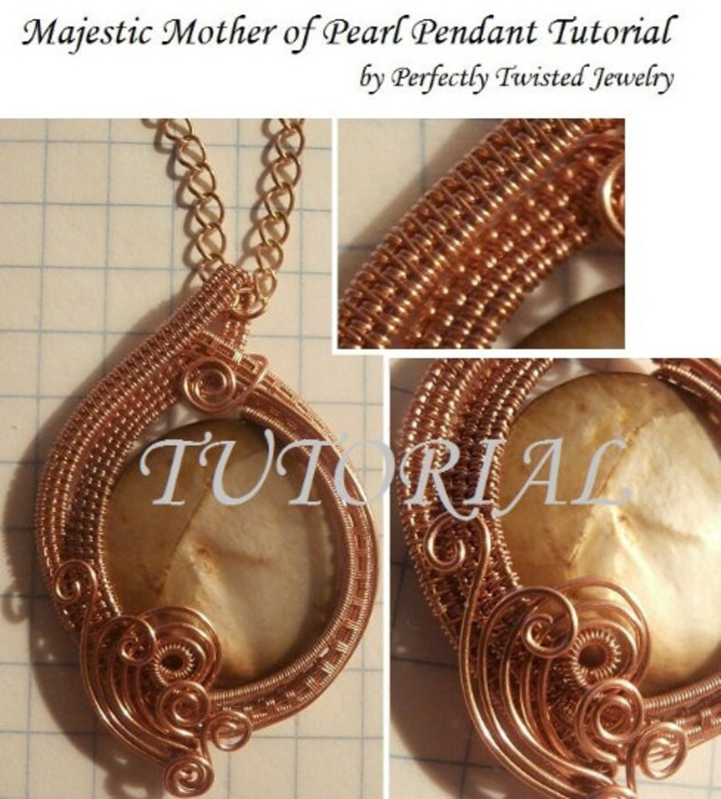 DIY Wire Wrapping TUTORIAL Wire Wrapped Pendant Majestic Etsy