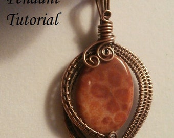 Tutoriel sur le pendentif tressé : motif DIY pour bijoux emballés dans du fil de fer (téléchargement PDF)