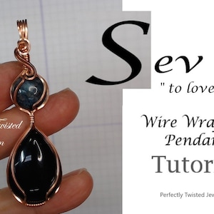 TUTORIAL Wire Wrapped Pendant, PDF, DIY Wire Jewelry Pattern