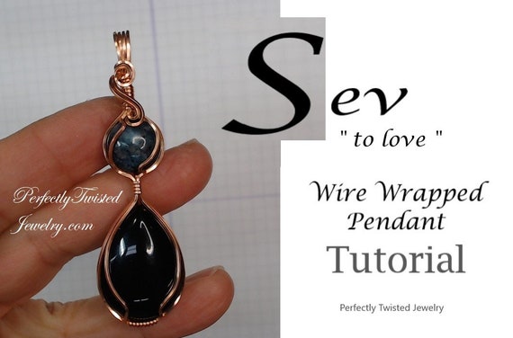 TUTORIAL Wire Wrapped Pendant PDF DIY Wire Jewelry Pattern