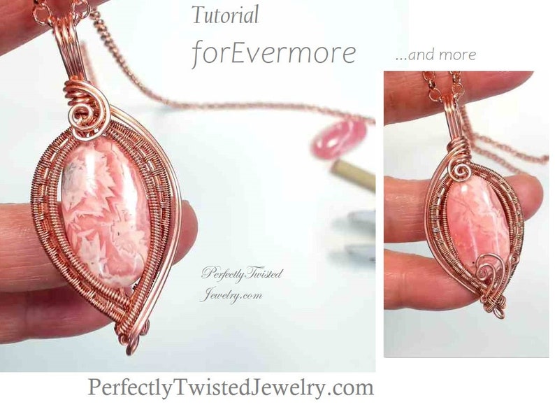 TUTORIAL forEvermore, Reversible Wire Weaved Pendant TUTORIAL by Perfectly Twisted Jewelry DIY Wire Wrapped Jewelry image 8