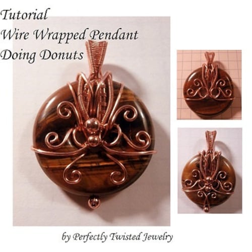 TUTORIAL Doing Donuts Making a Wire Wrapped Pendant Jewelry Etsy