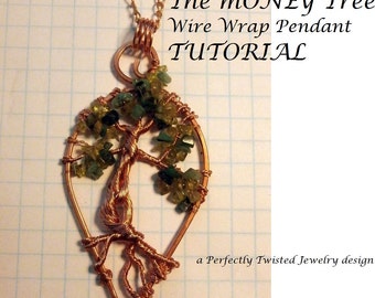 DIY TUTORIAL, The Money Tree! Wire Jewelry Pattern Wire Wrap Tree of Life Pendant, Wire Wrapping Jewelry Tutorial  Perfectly Twisted Jewelry