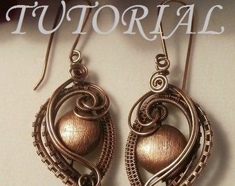 Wire Wrapped Earrings Tutorial: DIY Jewelry Pattern (PDF Download)