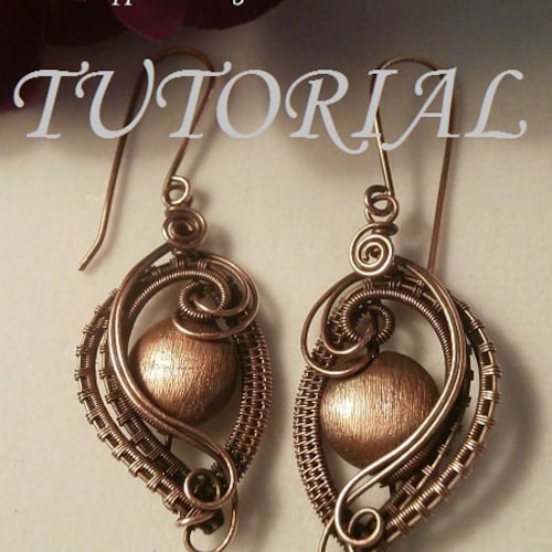 DIY TUTORIAL Jewelry Wire Wrapped Earrings Marvelous - Etsy