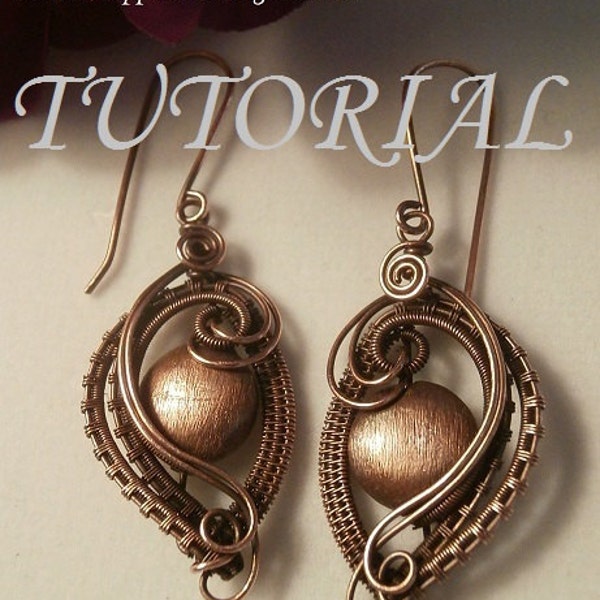 DIY Wire Wrap TUTORIAL Wire Wrapped Earrings The Elegant Ear Wire Jewelry Pattern Making Wire Jewelry Perfectly Twisted Jewelry Wire Weave